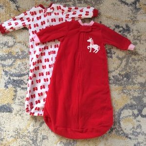 Fleece sleep sack set